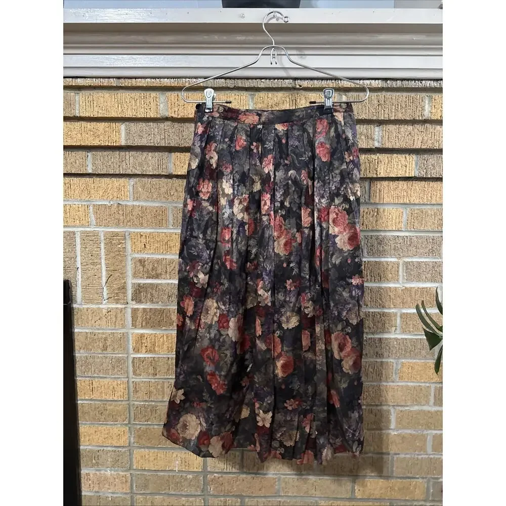 Vintage Chelsea Campbell Pleated Romantic Cottagecore Garden Party Harvest 6P